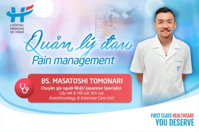 Dr. Tomonari - A leading expert in anaesthesia and pain management